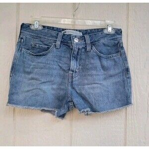 Levis high rise shorts raw hem size 27